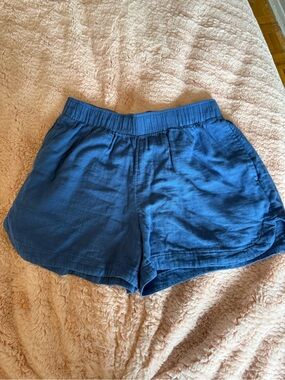 Old Navy Women's Royal Blue Elastic-Waist Athletic Shorts